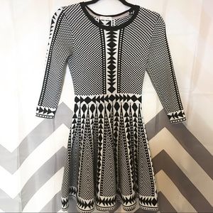 4/25 Taylor and Sage midi geometric print dress